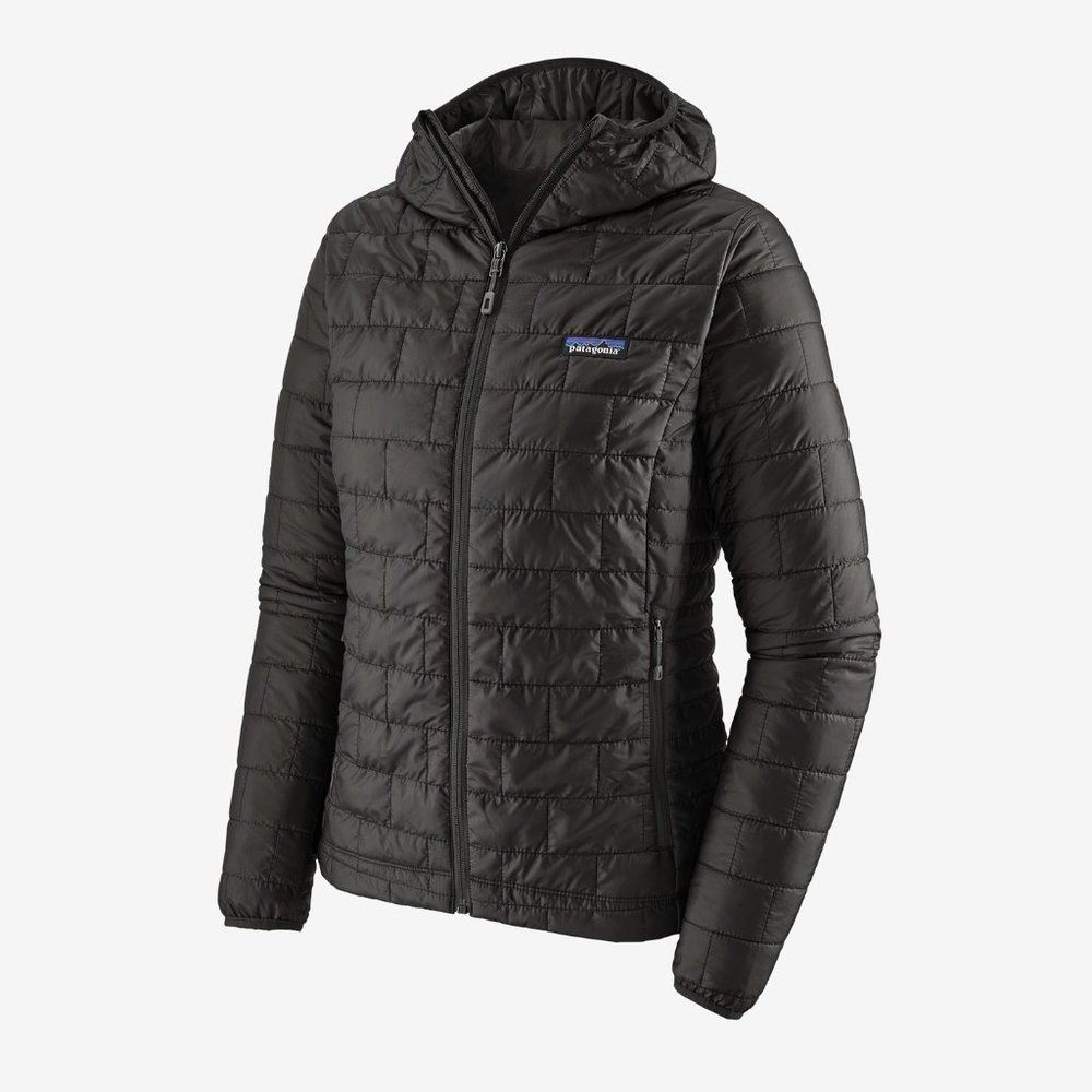 Patagonia Nano Puff Hoodie (black, women's M)